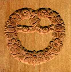 Brezel mit Blumenmotiven